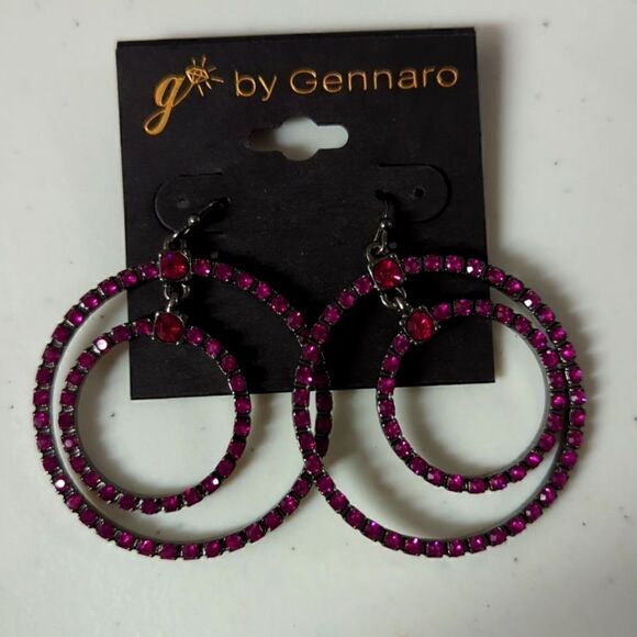 Pink Jewel Earrings   - Picture 1 of 1
